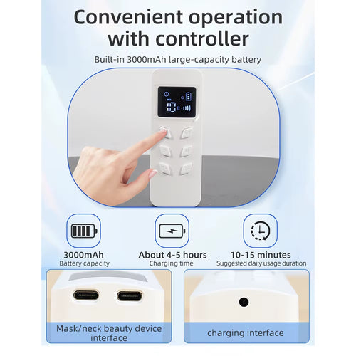 GlowSkin LED Pro Mask – 8-Color Light Therapy for Anti-Aging, Acne & Firm Brighter Skin